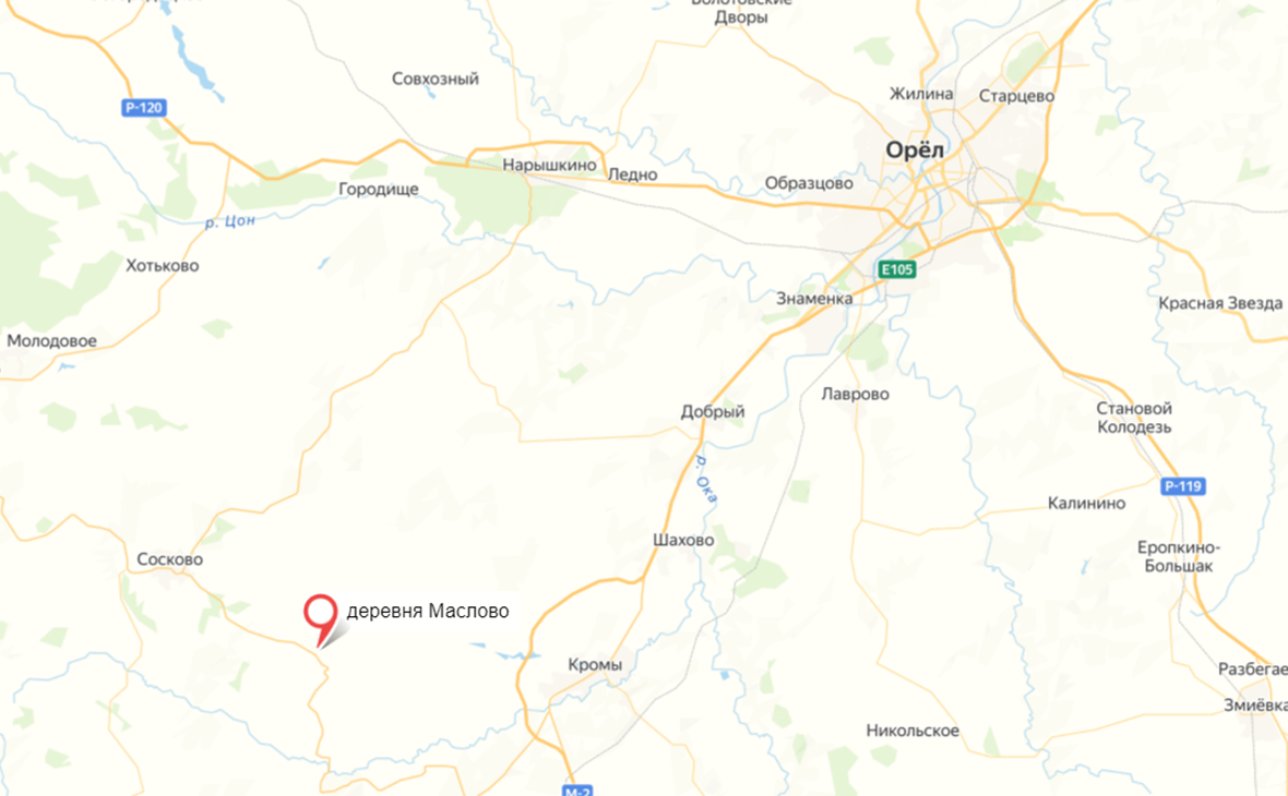 Орловский губернатор сообщил об упавшем дроне возле деревни Маслово
