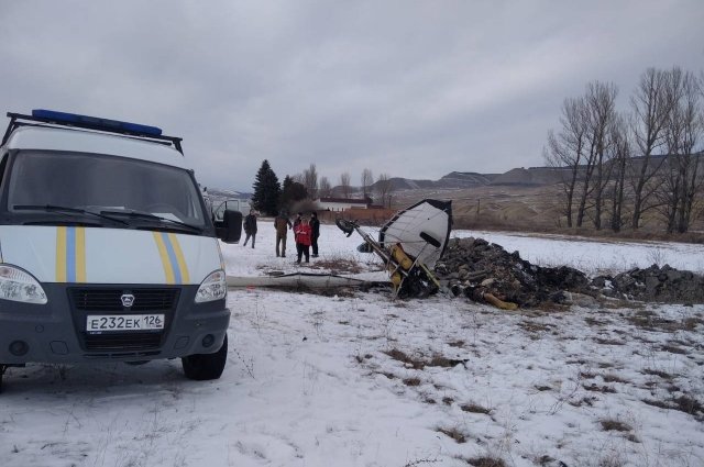 Два человека погибли при падении дельтаплана в Ставропольском крае